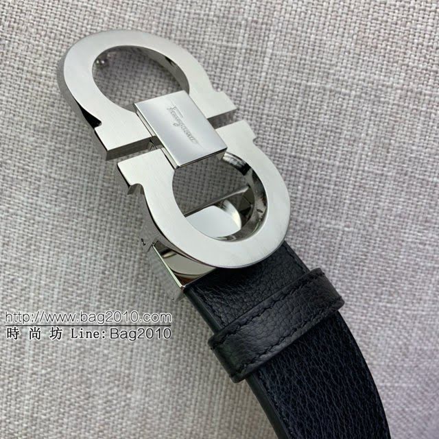 菲拉格慕男士皮帶 Ferragamo雙面牛皮紋理腰帶  jjp1932